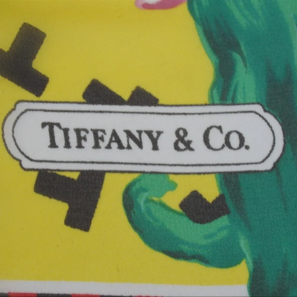Tiffany & Co. Floral Scarf - Yellow, Red, Blue - Picture 8 of 10